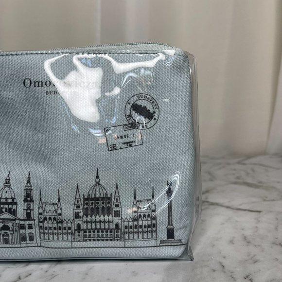 SOLD Omorovicza Blue Make Up Bag Skincare Budapest - Picture 5 of 11